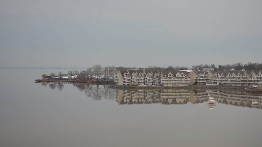lake view with boat